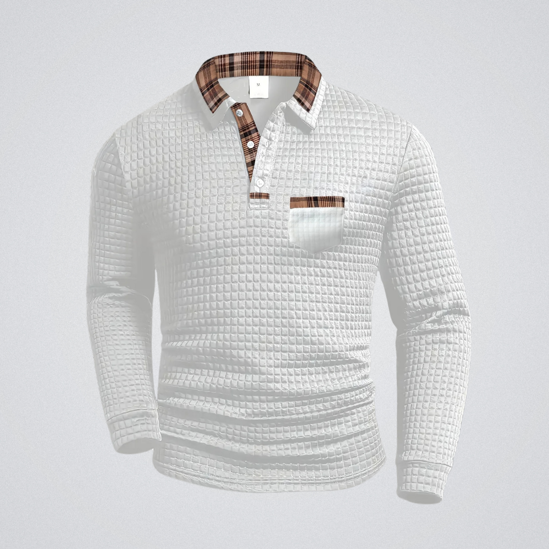 Old London™ | Lucien – Checkered Pattern Polo