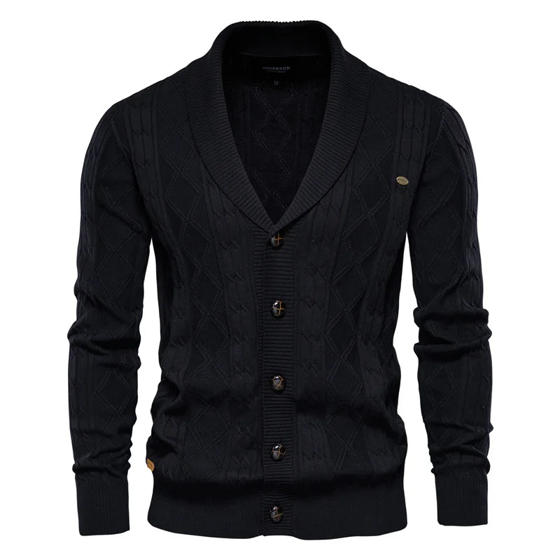 Jasper™ | Men's Cardigan with Button Placket
