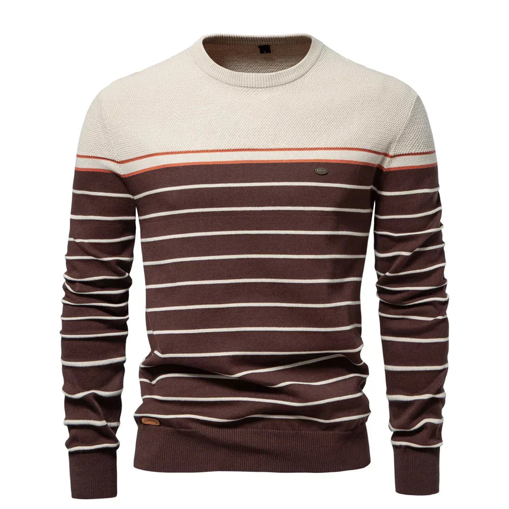 Old London™ | Adrien – Striped Marine Sweater