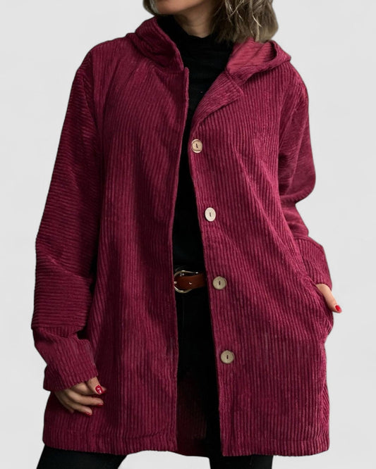 Chelsea | Cozy Corduroy Hooded Jacket