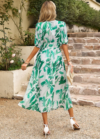 Estella | Flattering Floral Midi Dress