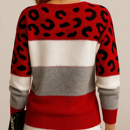 Pascaline | Leopard Print Casual Sweater