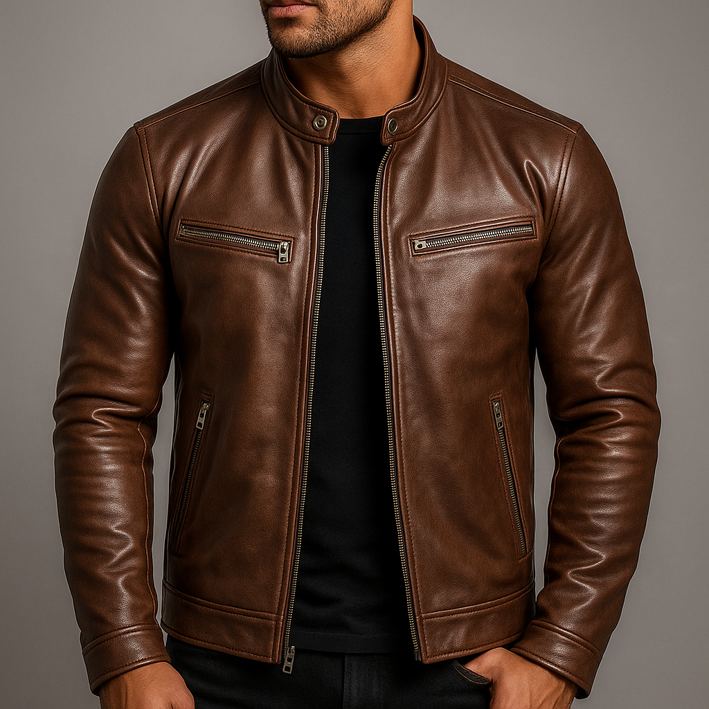 Lucas™ | Classic Leather Jacket