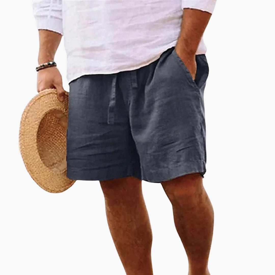 Relaxed Fit Drawstring Shorts for Men