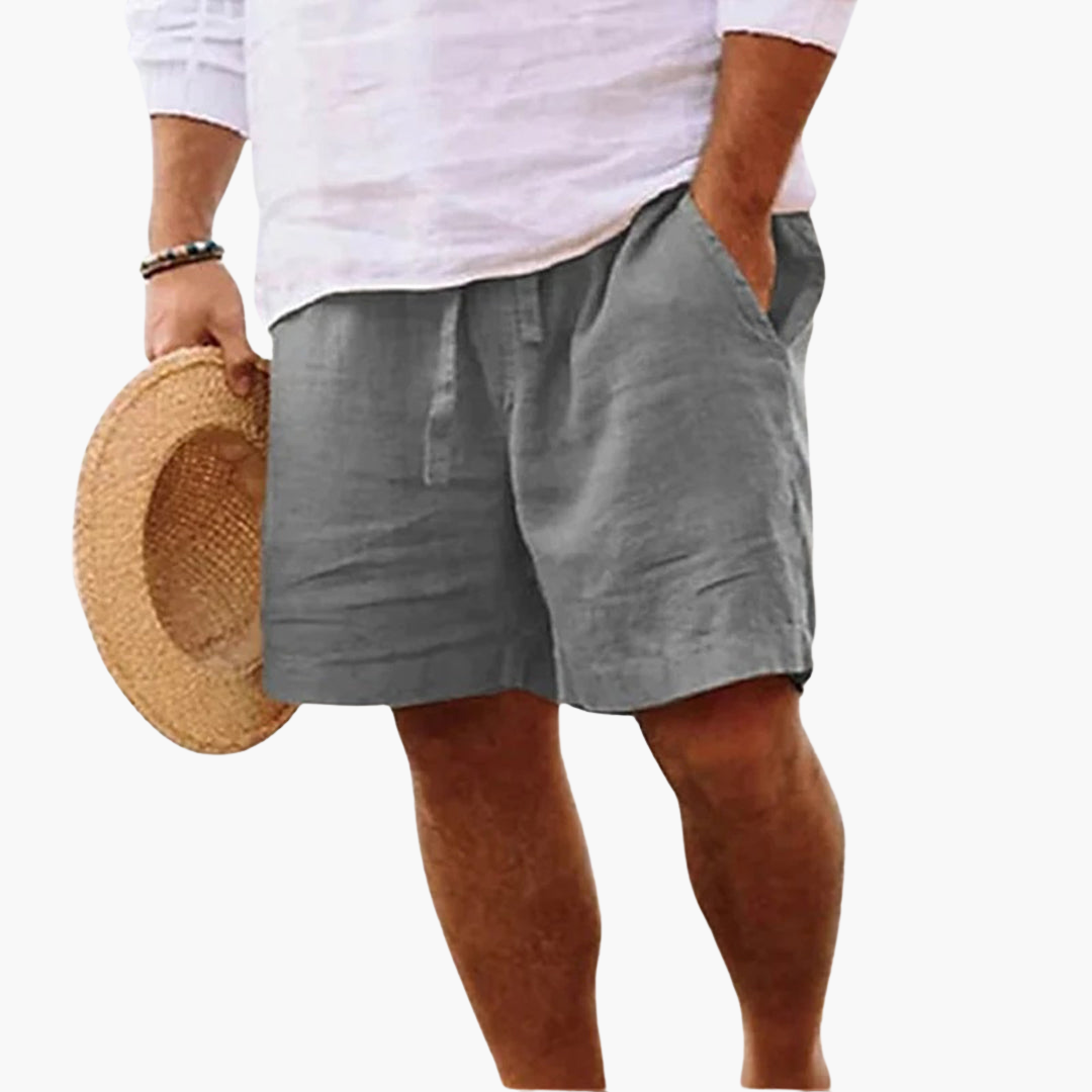 Relaxed Fit Drawstring Shorts for Men