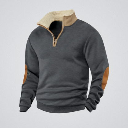 Old London™ | Lucien – Zipped Pullover with High Collar