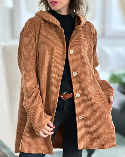 Chelsea | Cozy Corduroy Hooded Jacket