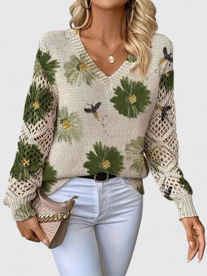 Kaiti | Elegant Floral Sweater