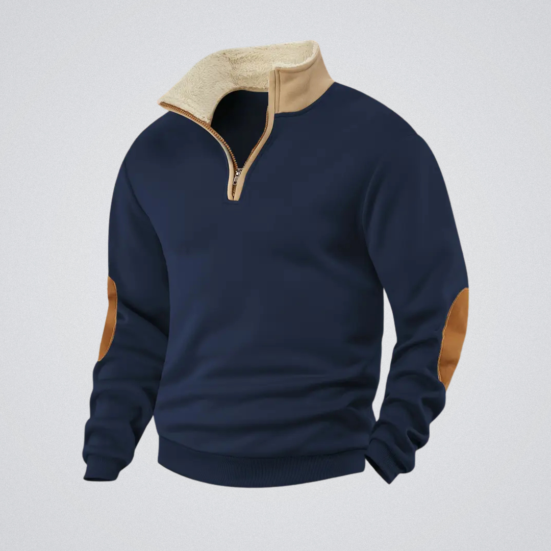 Old London™ | Lucien – Zipped Pullover with High Collar