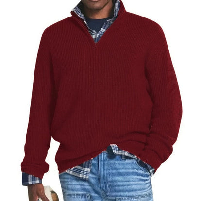 Finn | Men's Knitted Zip Sweater