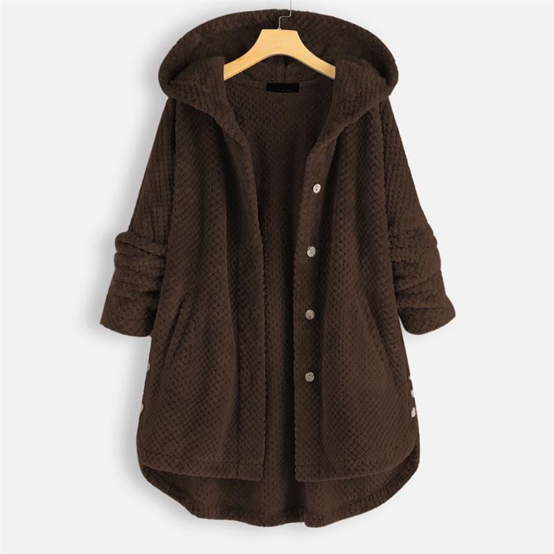 Jesse | Winter Hooded Double-faced Fleece Coat