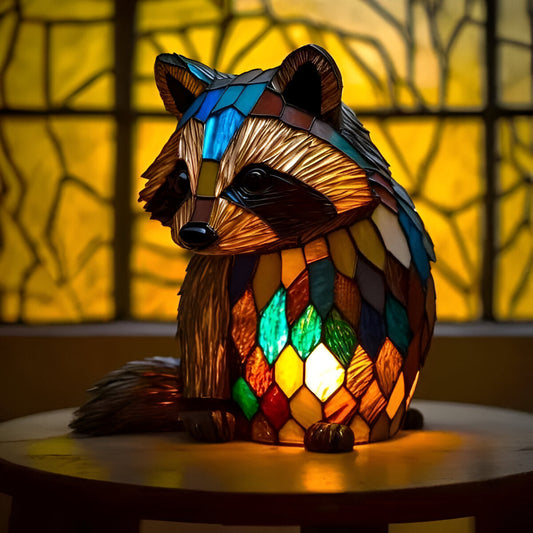 Jackie - Magical Raccoon Lamp