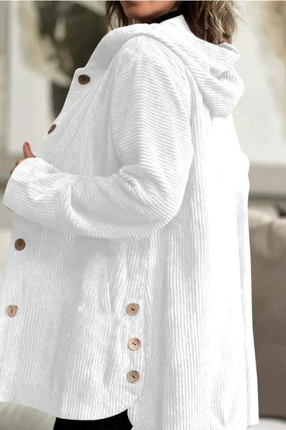 Floryn | Cozy Corduroy Hooded Jacket
