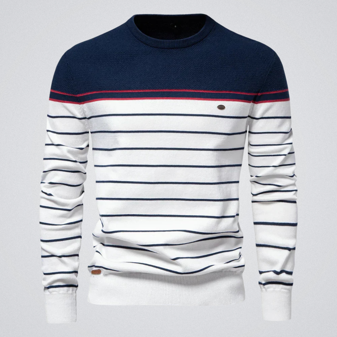 Old London™ | Adrien – Striped Marine Sweater