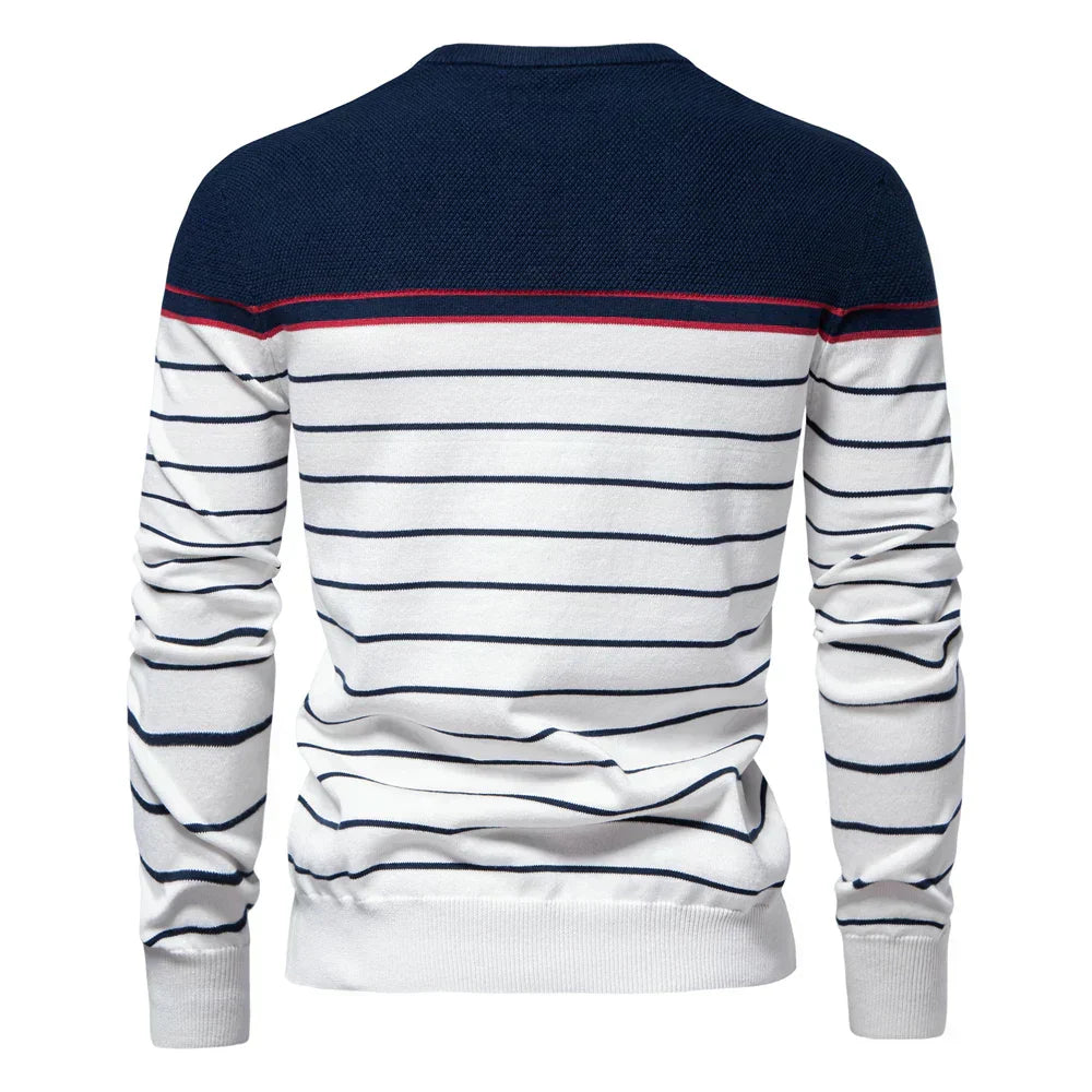 Old London™ | Adrien – Striped Marine Sweater
