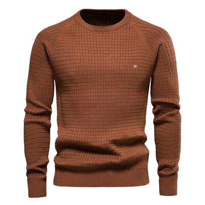 Thomas - Men's Sweater with Diamond Pattern