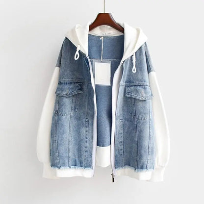 Claretta | Denim Hoodie Jacket