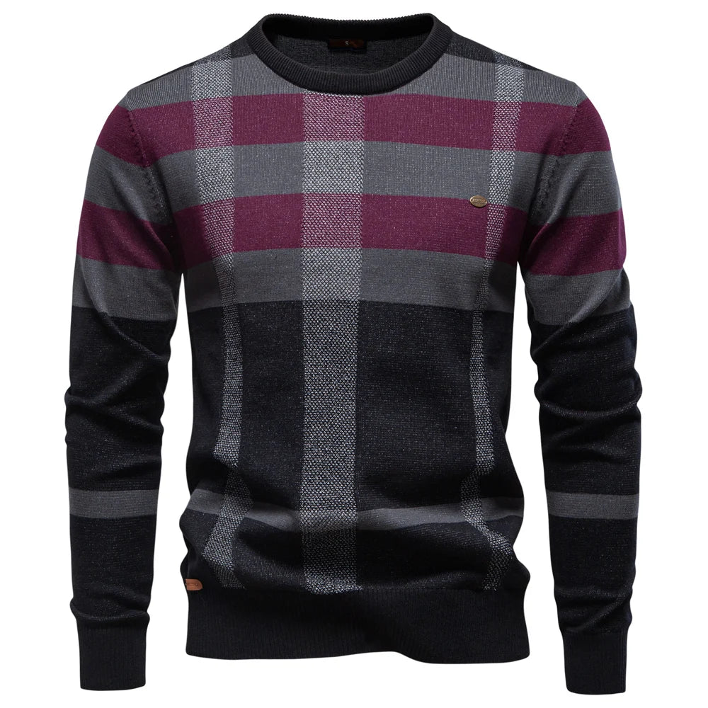 Whitmore™ | Men's Knit Sweater with Diamond Design