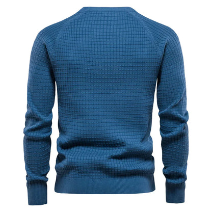 Thomas - Men's Sweater with Diamond Pattern