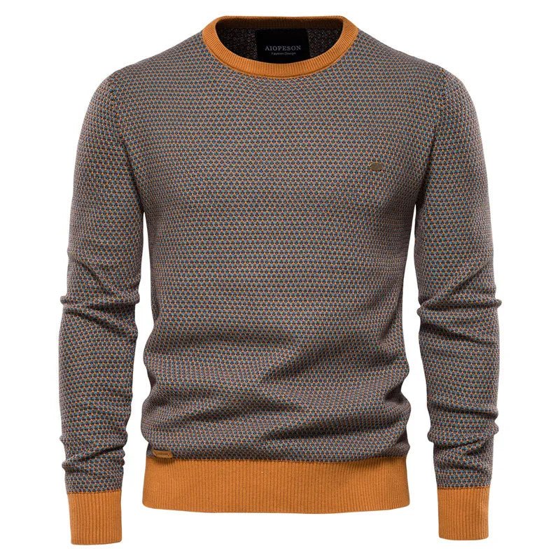 Edwin™ | Men's Sweater with Diamond Pattern