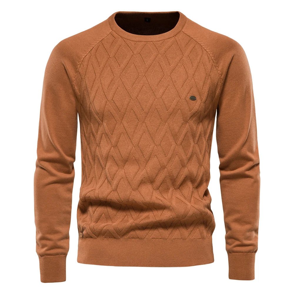 Theodor™ | Men's Sweater with Diamond Pattern