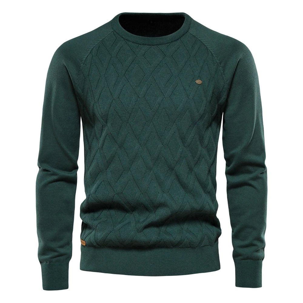 Theodor™ | Men's Sweater with Diamond Pattern