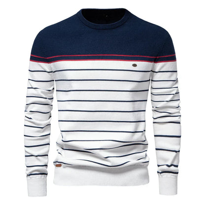 Old London™ | Adrien – Striped Marine Sweater