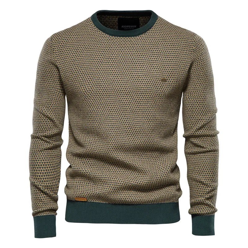 Edwin™ | Men's Sweater with Diamond Pattern