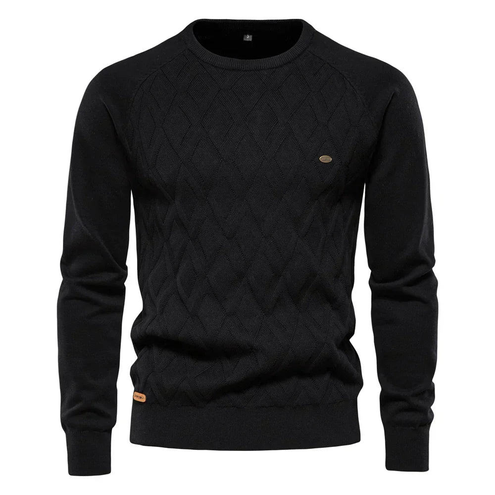 Theodor™ | Men's Sweater with Diamond Pattern