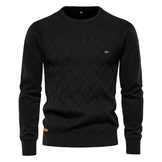 Theodor™ | Men's Sweater with Diamond Pattern