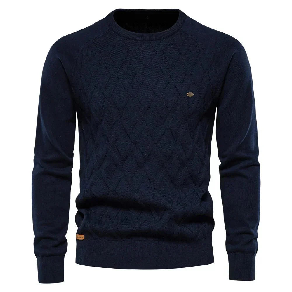 Theodor™ | Men's Sweater with Diamond Pattern