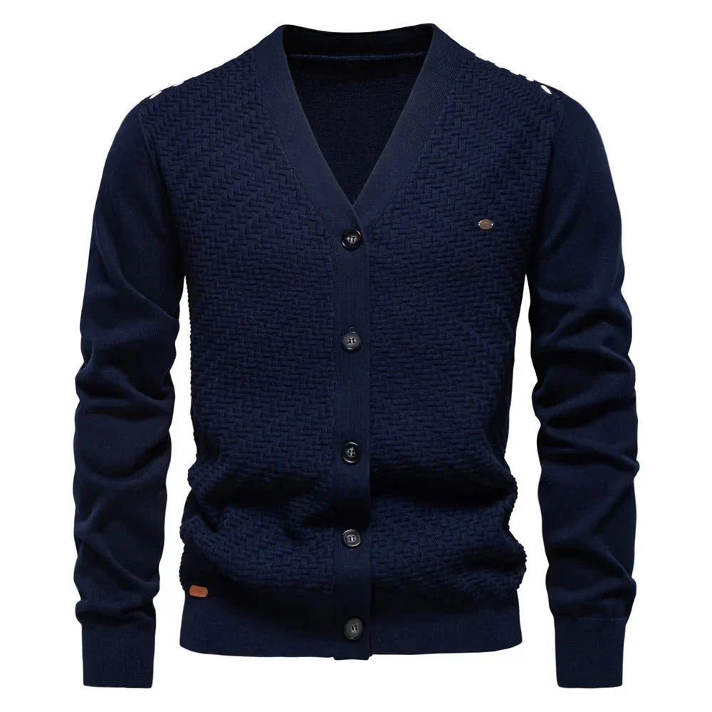 Montague™ | Warm Men's Cardigan with V-Neck