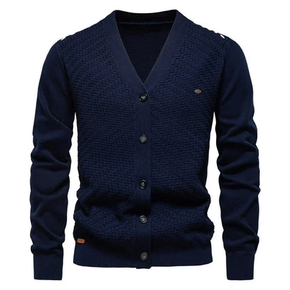 Montague™ | Warm Men's Cardigan with V-Neck