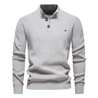 James - Men's Button-Down Sweater