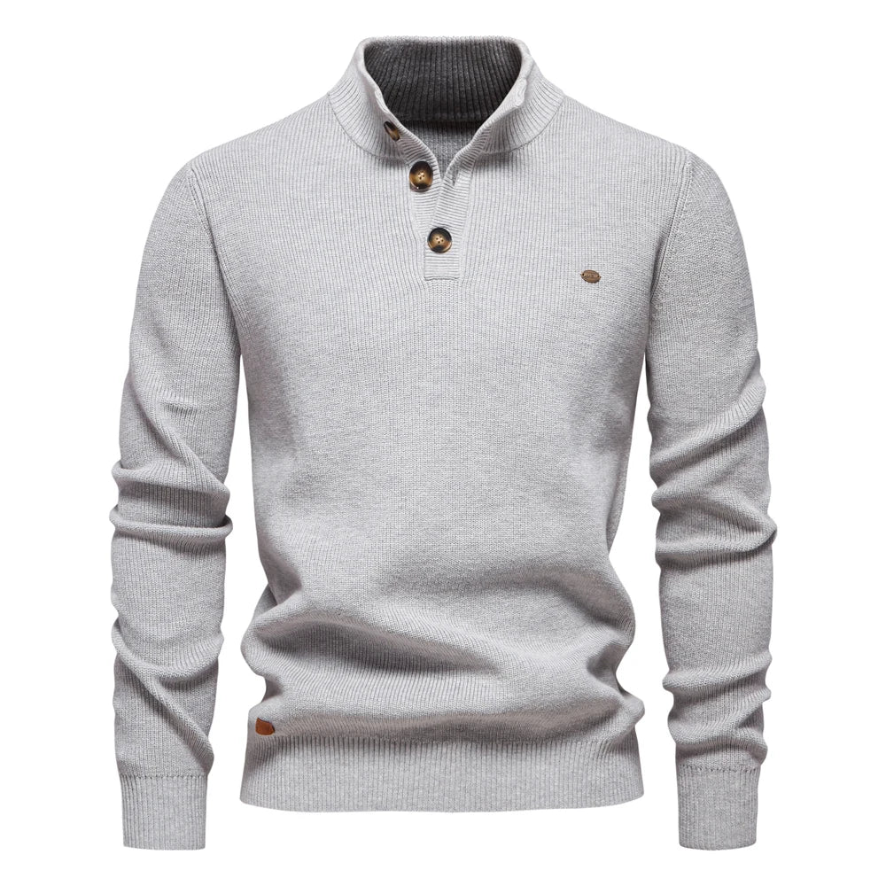 Konrad™ | Stylish Men's Sweater with Button Design