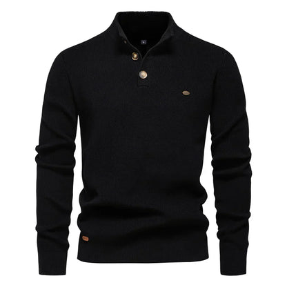 James - Men's Button-Down Sweater