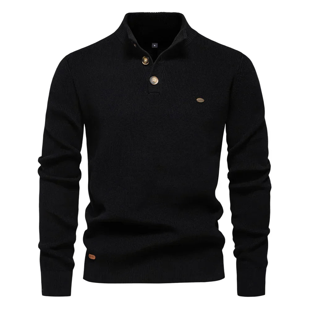 Konrad™ | Stylish Men's Sweater with Button Design
