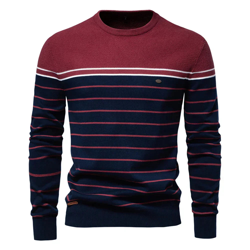 Old London™ | Adrien – Striped Marine Sweater