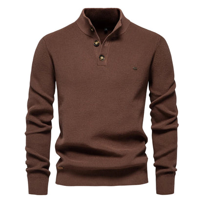 James - Men's Button-Down Sweater