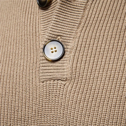 James - Men's Button-Down Sweater
