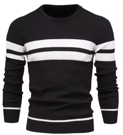 John - Stylish Men's Sweater with Herringbone Pattern