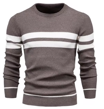 John - Stylish Men's Sweater with Herringbone Pattern