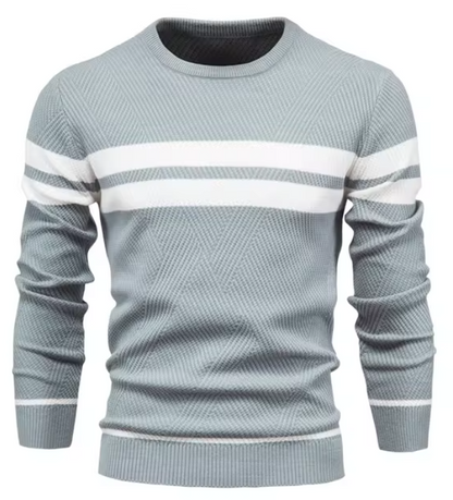 John - Stylish Men's Sweater with Herringbone Pattern