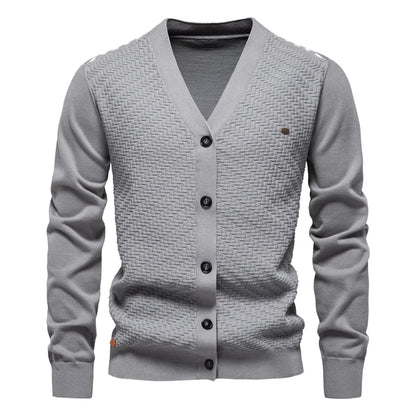 Montague™ | Warm Men's Cardigan with V-Neck