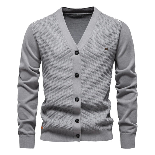 Montague™ | Warm Men's Cardigan with V-Neck