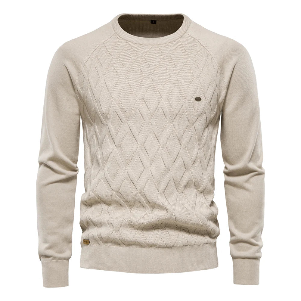 Theodor™ | Men's Sweater with Diamond Pattern