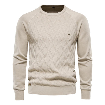 Theodor™ | Men's Sweater with Diamond Pattern