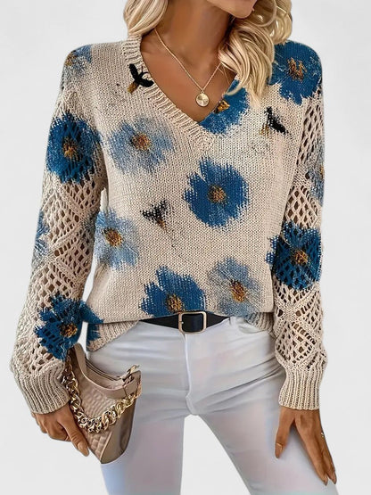 Kaiti | Elegant Floral Sweater