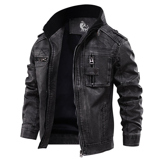 Hudson – Leather Biker Jacket