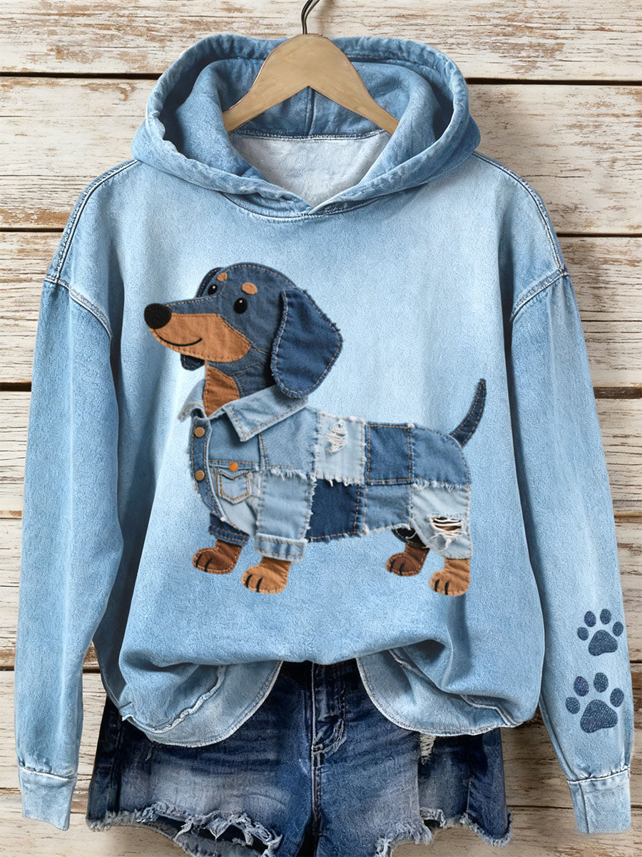 Women's Hoodie Patchwork Art Jamnik Pattern